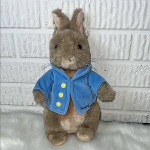 Vintage Peter Rabbit 2004 Plush Toy with Blue Jacket